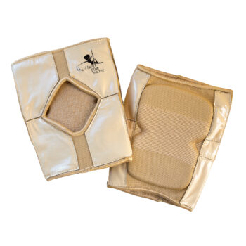 Sticky back knee pads for pole dancing &#8211; Nude / Tan