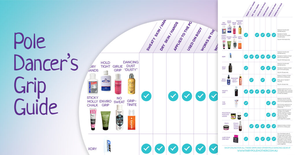 Pole Dancing Grip Guide How to get better grip when pole dancing Fairy Pole Mother