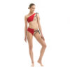 Asymmetric bikini top RED/NUDE 01