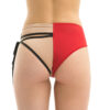 Asymmetric bikini bottom RED/NUDE 01