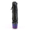 ADORE-1020BP Black Faux Leather/Blue-Purple Ombre
