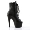 ADORE-1021 Black Faux Leather/Black Matte