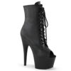 ADORE-1021 Black Faux Leather/Black Matte