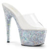 ADORE-701LG Clear/Silver Multi Glitter