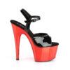 ADORE-709 Black Pat/Red Chrome