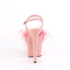 ADORE-709F Baby Pink Faux Suede-Feather/Baby Pink Faux Suede