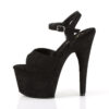 ADORE-709FS Black Faux Suede/Black Faux Suede