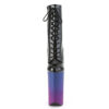 BEYOND-1020BP Black Faux Leather/Blue-Purple Ombre