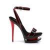 BLONDIE-631-2 Black Red Patent