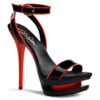 BLONDIE-631-2 Black Red Patent