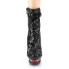 BLONDIE-R-1009 Black Sequins/Black-Red