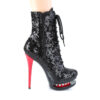 BLONDIE-R-1020 Black Sequins/Black-Red