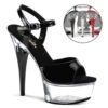 CAPTIVA-609 Black Patent/Clear