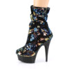 DELIGHT-1004 Blue Iridescent Sequins/Black