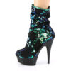 DELIGHT-1004 Green Iridescent Sequins/Black