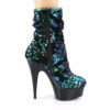 DELIGHT-1004 Green Iridescent Sequins/Black