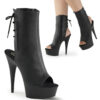 DELIGHT-1018 Black Faux Leather/Black