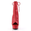 DELIGHT-1018 Red Faux Leather/Red