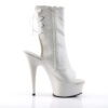 DELIGHT-1018 White Faux Leather/White