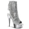 DELIGHT-1018G Silver Glitter/Silver Chrome