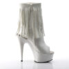 DELIGHT-1019 White Faux Leather/White