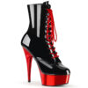 DELIGHT-1020 Black Patent/Red Chrome