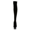 DELIGHT-3002 Black Stretch Velvet/Black