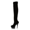 DELIGHT-3002 Black Stretch Velvet/Black