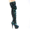 DELIGHT-3004 Green Iridescent Sequins/Black