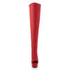 DELIGHT-3019 Red Faux Leather/Red Matte