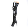 DELIGHT-3023 Black Stretch Patent/Black