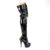 DELIGHT-3023 Black Stretch Patent/Black