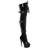 DELIGHT-3028 Black Stretch Patent/Black