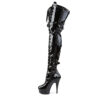 DELIGHT-3028 Black Stretch Patent/Black