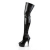 DELIGHT-3050 Black Stretch Patent/Black