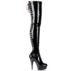 DELIGHT-3063 Black Stretch Patent/Black