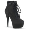 DELIGHT-600TL-02 Black Nubuck Faux Leather/Black Matte