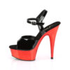 DELIGHT-609 Black Patent/Red Chrome