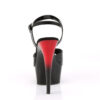 DELIGHT-609BR Black Patent/Red-Black