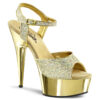 DELIGHT-609G Gold Multi Glitter/Gold Chrome