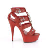 DELIGHT-658 Red Faux Leather/Red Matte