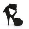 DELIGHT-679 Black Faux Suede/Black Matte