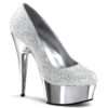 DELIGHT-685G Silver Multi Glitter/Silver Chrome