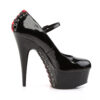 DELIGHT-687FH Black-Red Patent/Black