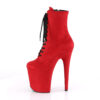 FLAMINGO-1020FS Red Faux Suede/Red Faux Suede