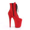 FLAMINGO-1020FS Red Faux Suede/Red Faux Suede