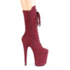 FLAMINGO-1050FS Burgundy Faux Suede/Burgundy Faux Suede