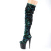 FLAMINGO-3004 Green Iridescent Sequins/Black