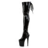 FLAMINGO-3063 Black Stretch Patent/Black