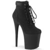 FLAMINGO-800TL-02 Black Nubuck Faux Leather/Black Matte